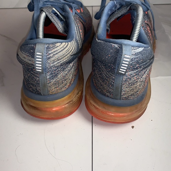 Nike Flyknit Air Max Ocean Fog Crimson 2015 Runners (Size 12) - Picture 5 of 8